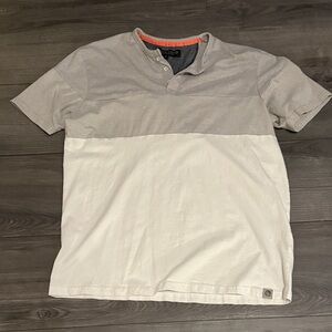 Free Planet Gray and White Short Sleeve Tee